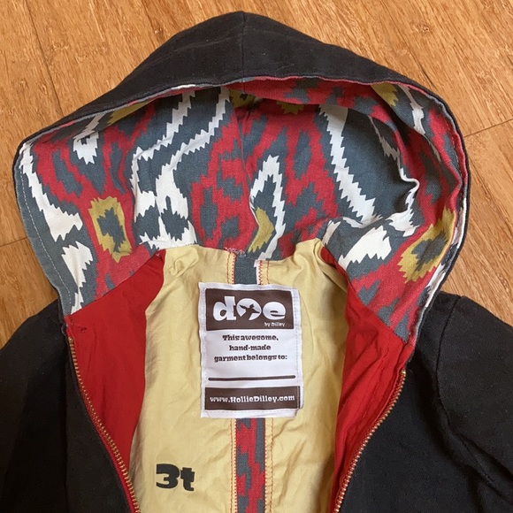 Doe by Dilley denim and leather jacket - Picture 2 of 11